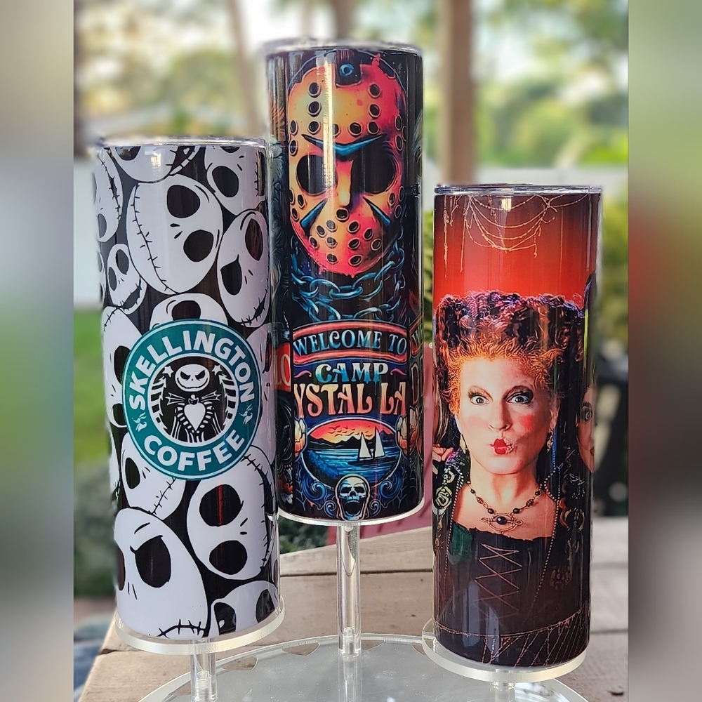 Halloween Tumbler 20oz Hocus Pocus / Jack Skellington / Jason